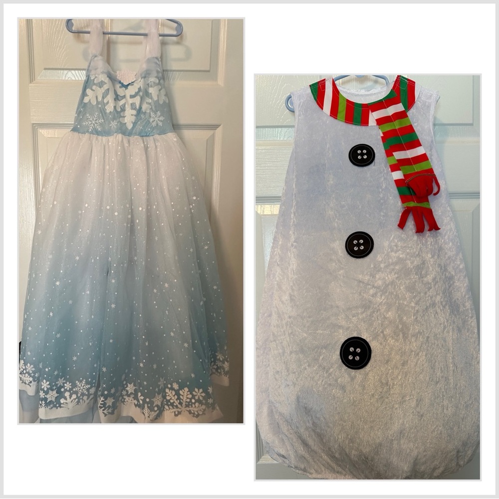 Girls Elsa / Olaf dress costume